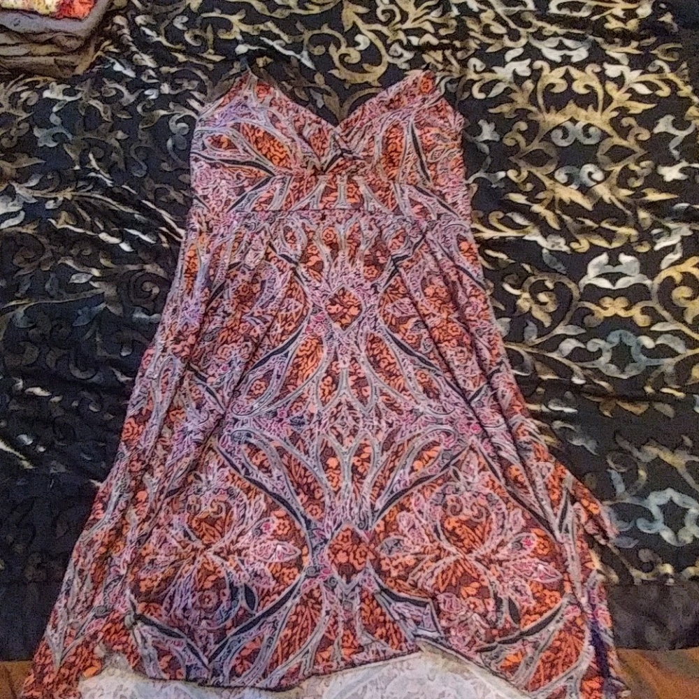 Spaghetti strapped cotton dress